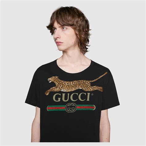 gucci cheetah shirt|gucci graphic tee.